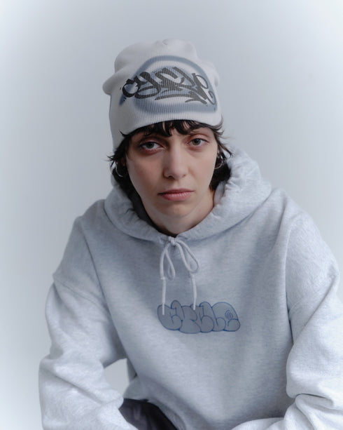 nyke × Cycle SPIRAL TAG BEANIE -GRAY- *Last1
